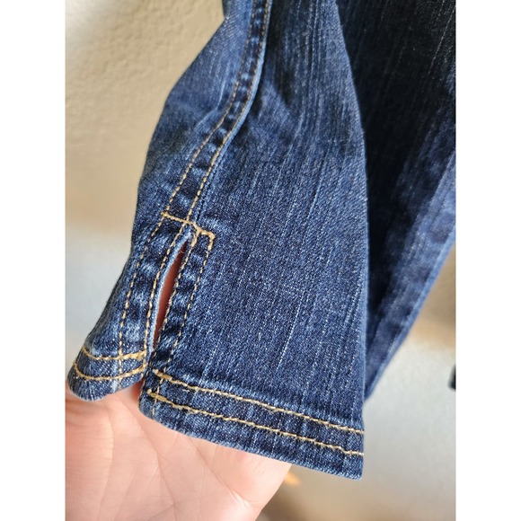 Metro7 Women's Dark Wash Straight Leg Denim Capris sz6 - Picture 4 of 8